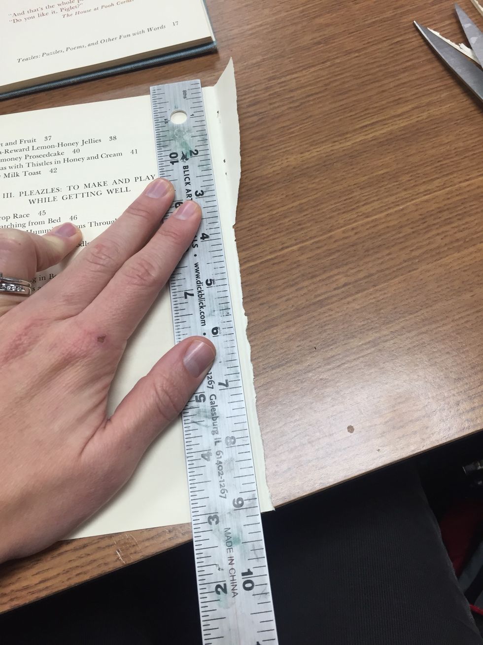 (optional) I used a ruler to create a straight line.
