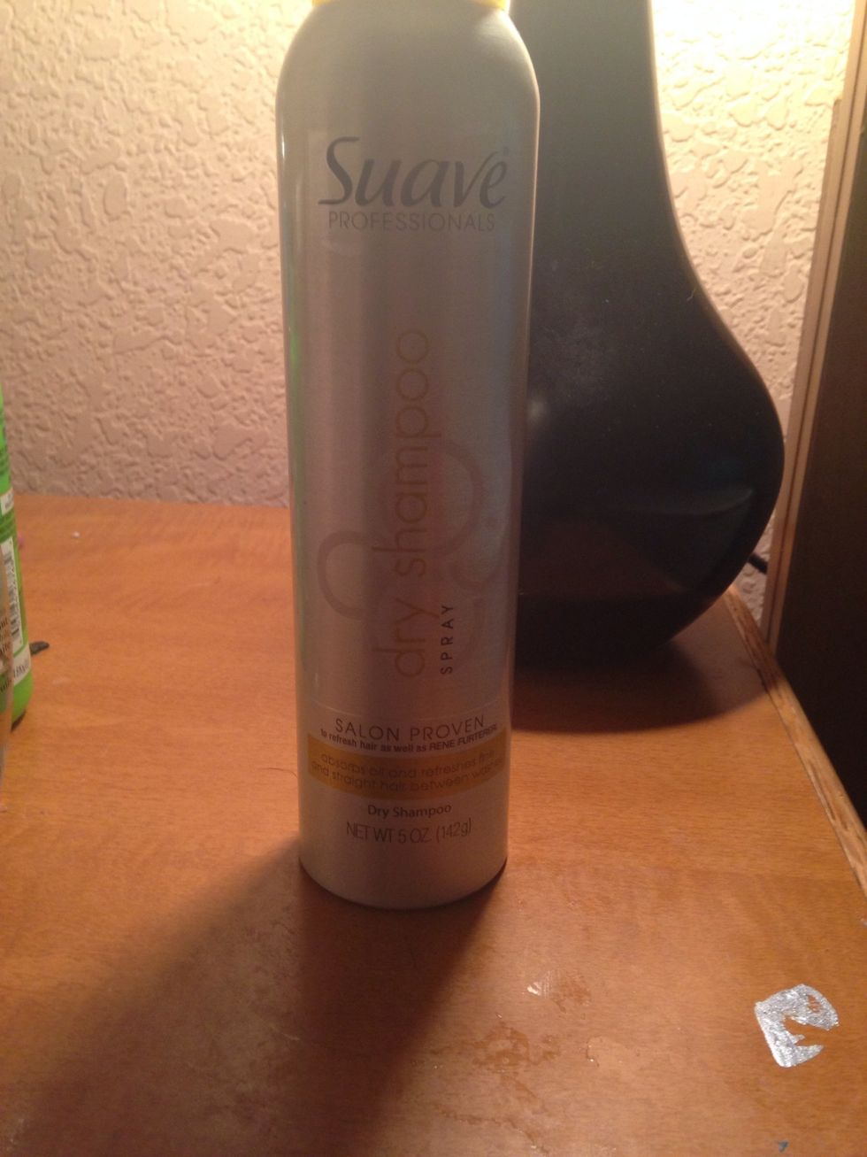 Optional- if your roots feel oily then spray your roots and work though with your fingers. It will add volume and make hair look refreshed. Minimizing your washing will make hair pertain natural oils.