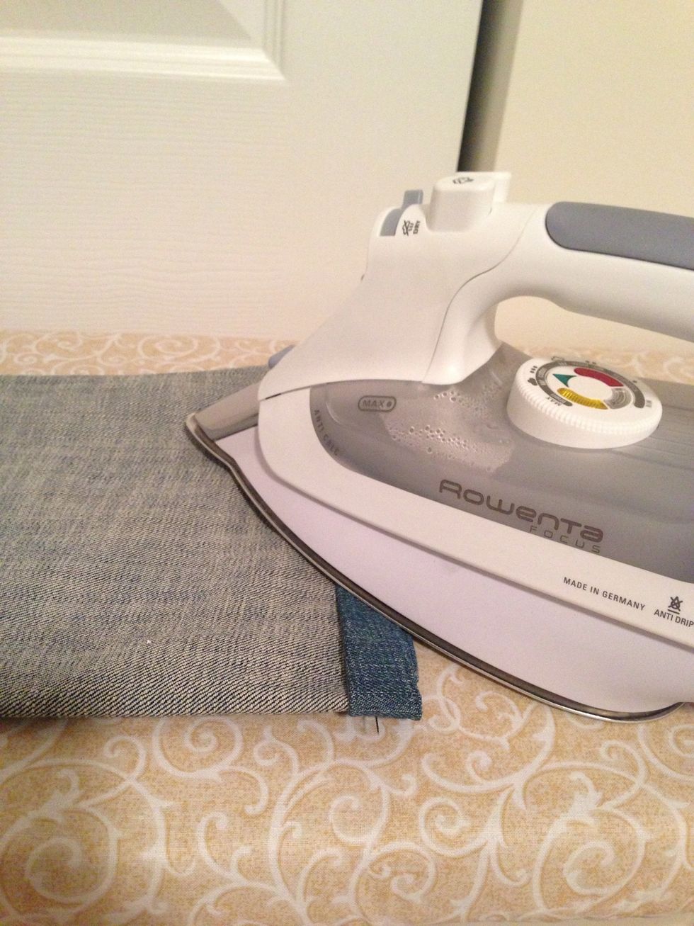 Optional: Iron again to help stay fold.