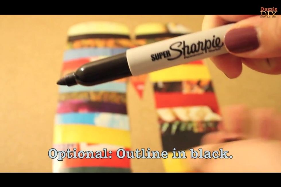 Optional: outline in black