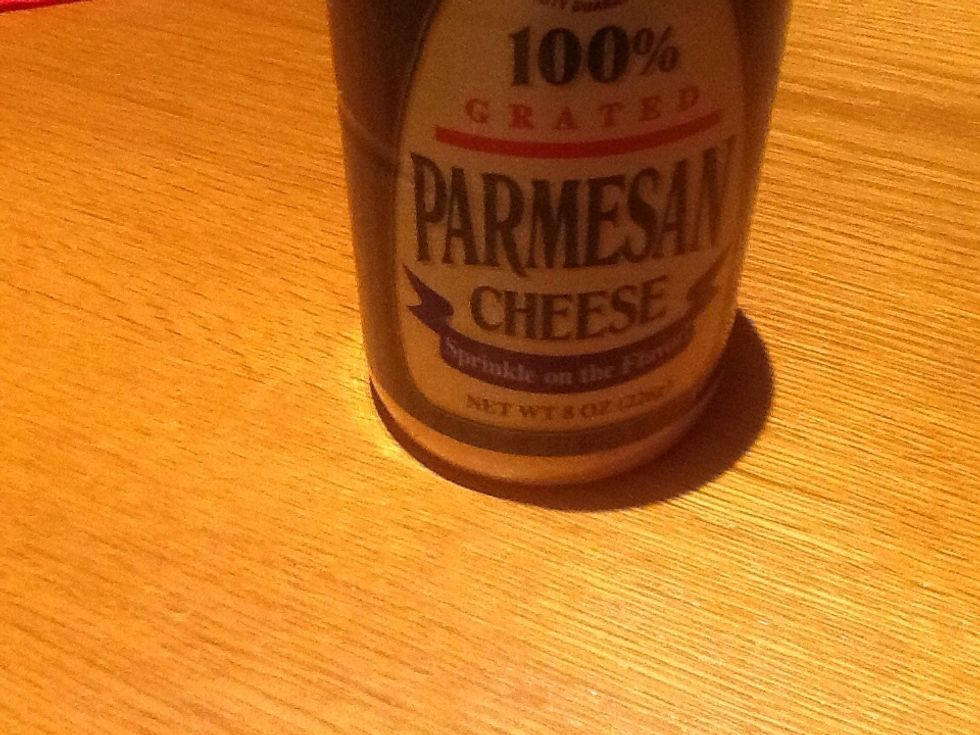 Optional Parmesan cheese.