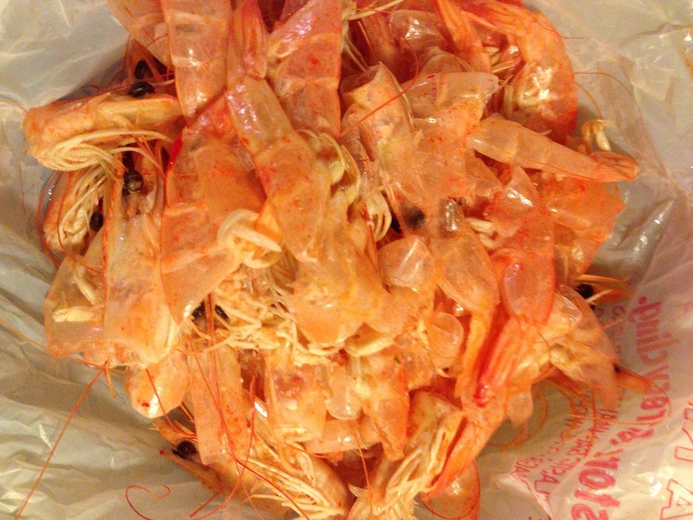 (Optional) Pur\u00e9e shells & fine sift pur\u00e9e to add for a more flavored shrimp stock.
