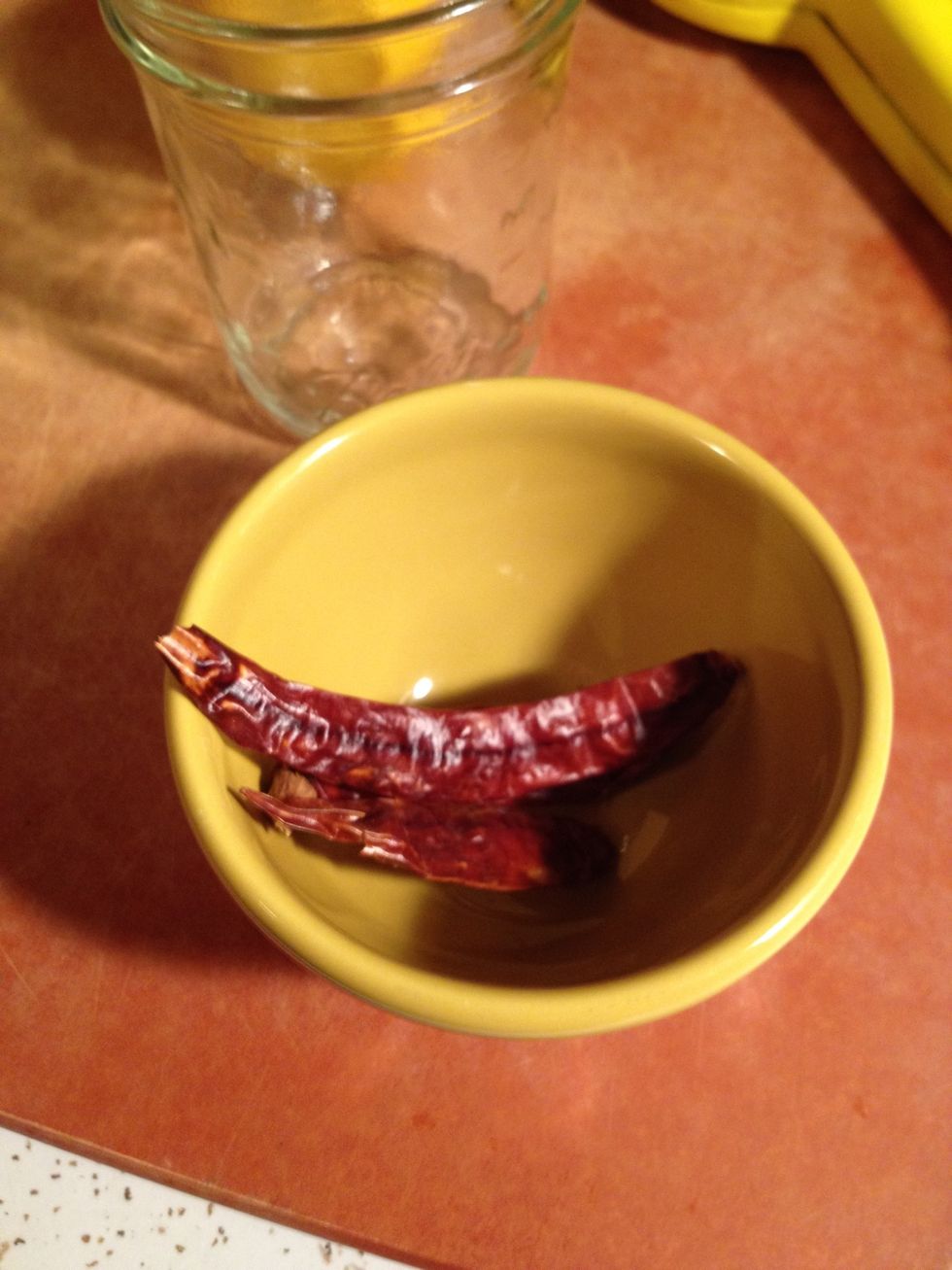 Optional spice: dried chilies