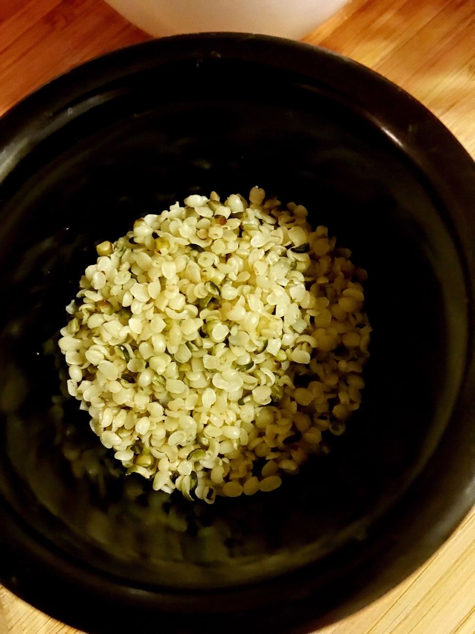 *optional step. Add hemp seeds or flax seeds (ground).