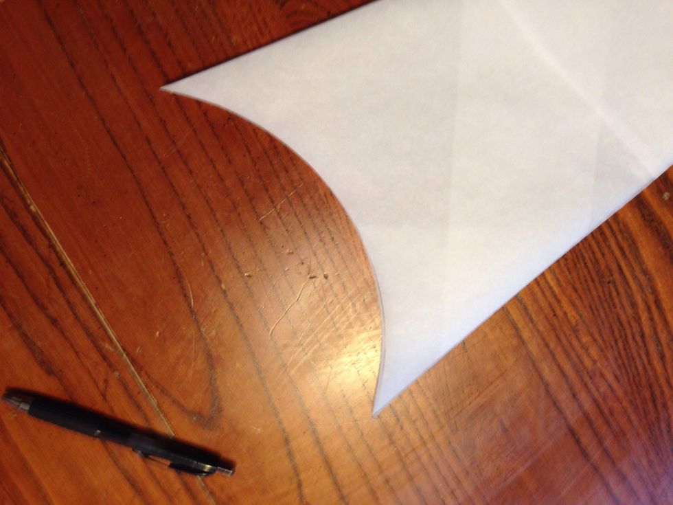 Optional step. Cut out the arc.