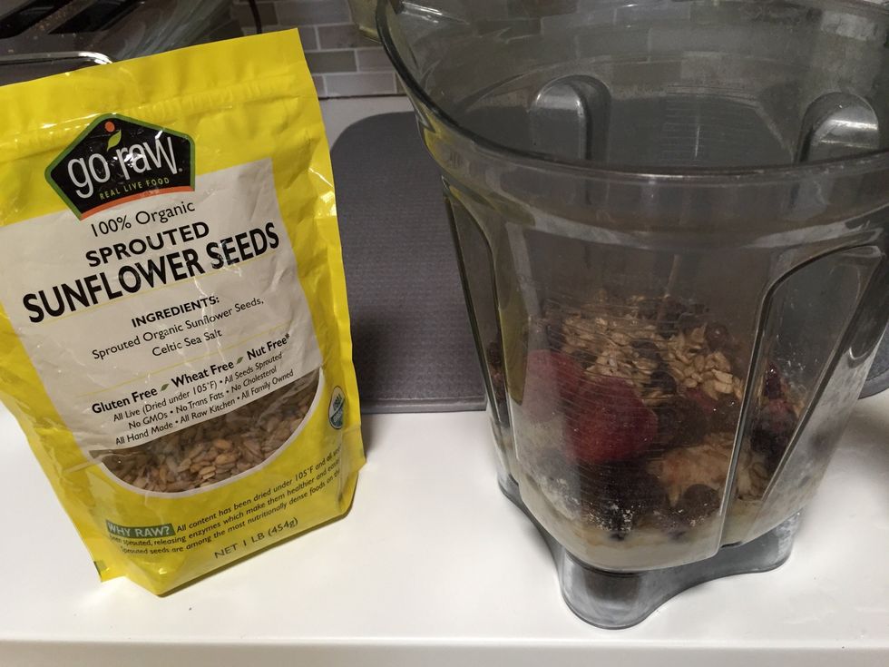 Optionally, add a tablespoon of raw sunflower seeds for a nice, nutty flavor.