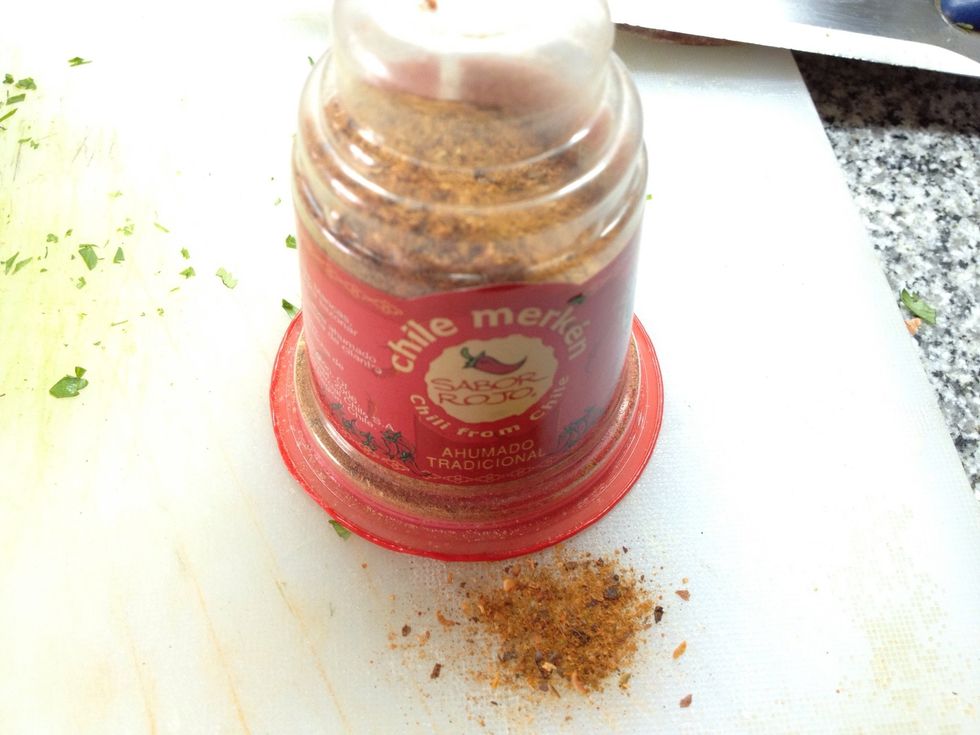 optionally you can use a pinch of merk\u00e9n