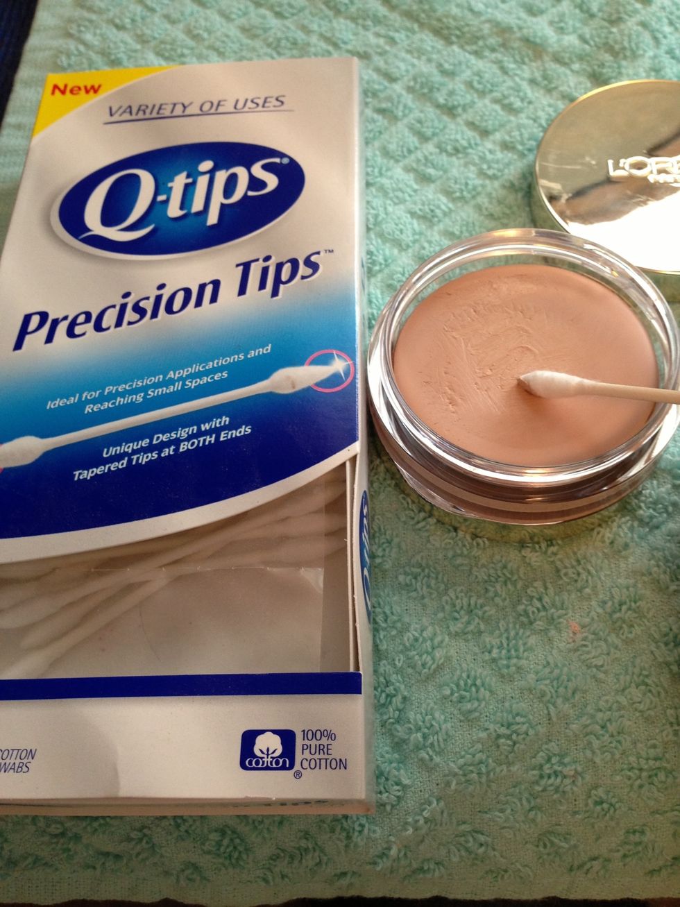 Or, alternatively, for a more precise application, you can use these Q-tips.