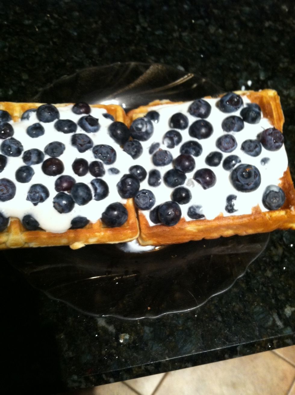 Or be like me and put even more blueberries!!!
