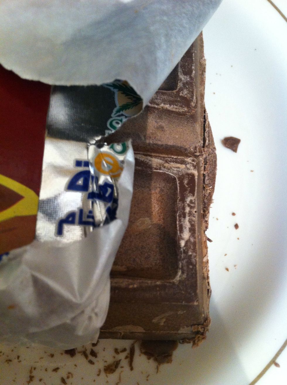 Or chocolate bar. Take chips or bar both. You just have to melt chocolate with butter.