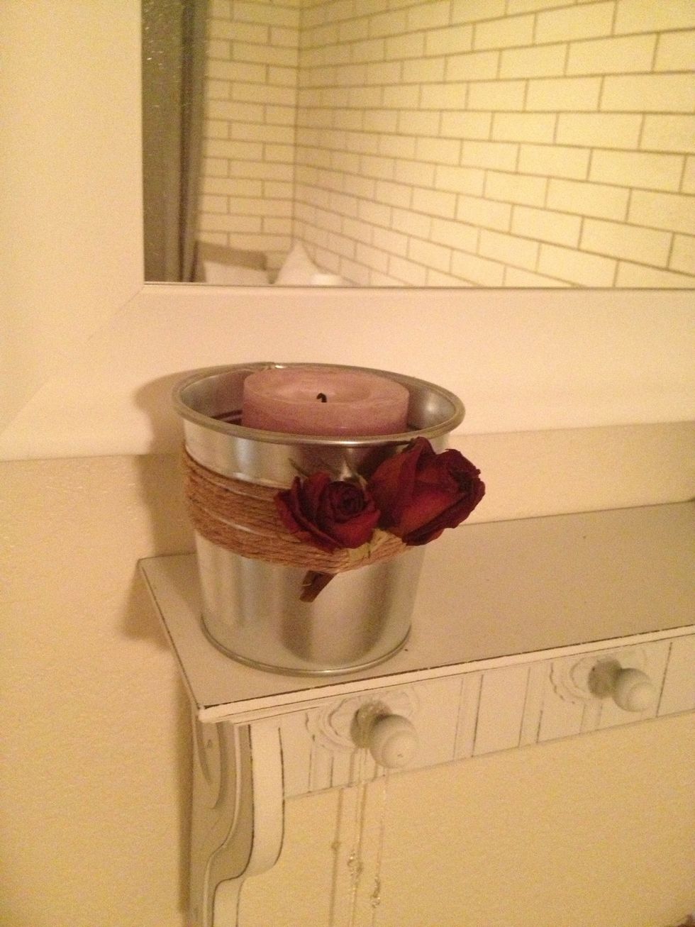 Or... Cut the heads and wrap them around something like a flower pot, stand alone candle, a candle holder, a wine bottle, a picture frame, a vase, you get the idea...