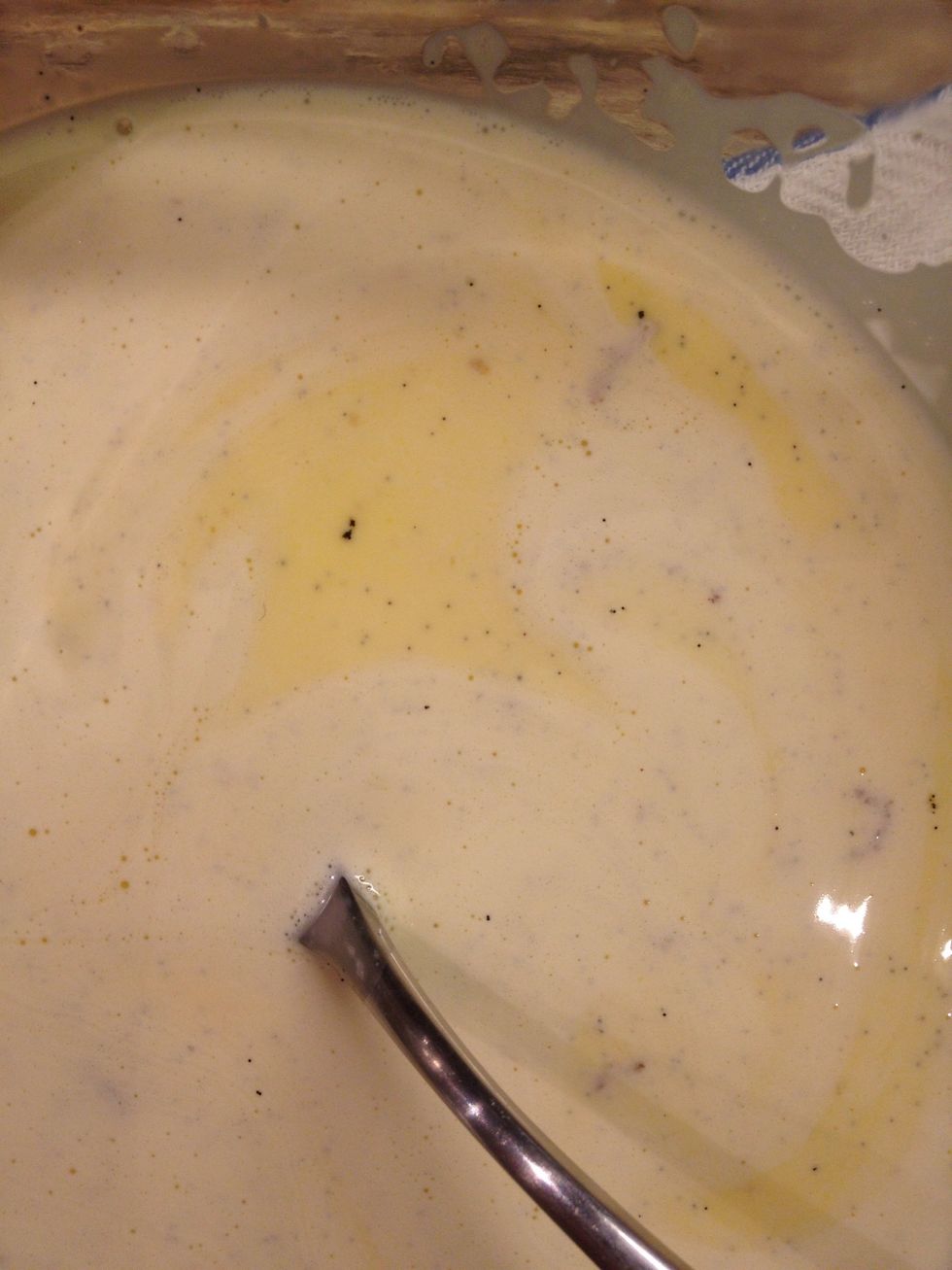 Or don't. Whatever makes you happy. Strain this mixture. Or not.