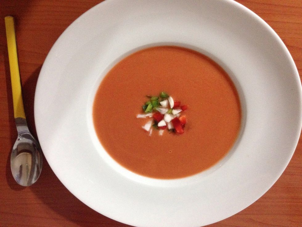 Or have it as a starter ( o tomar como un primer plato)