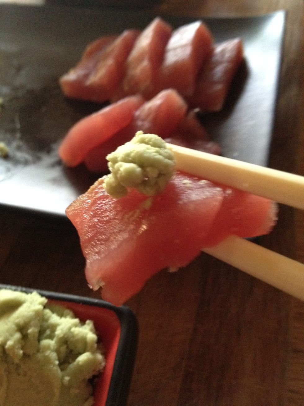 Or, If you really love wasabi just eat it like this