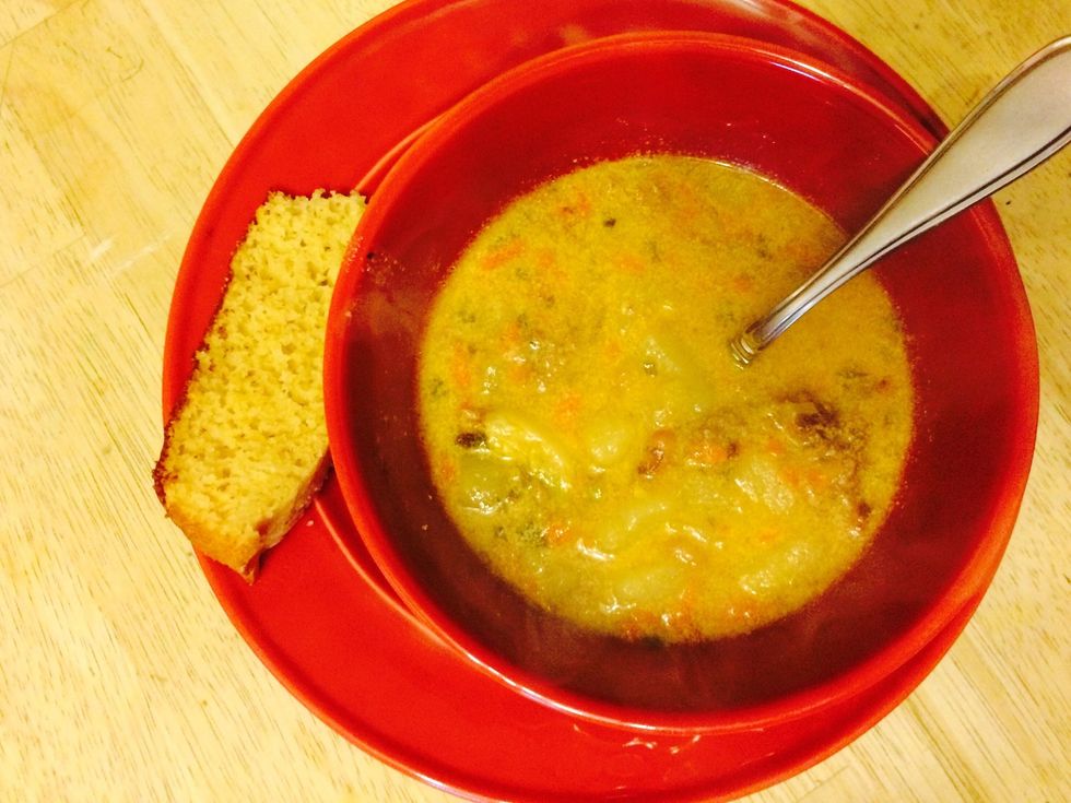 Or it's just like Mine Today. Any way you want to fix it. Serve along with cornbread, crackers or croutons...or a peanut butter sandwich or a grill cheese!! You Choose! Enjoy!!