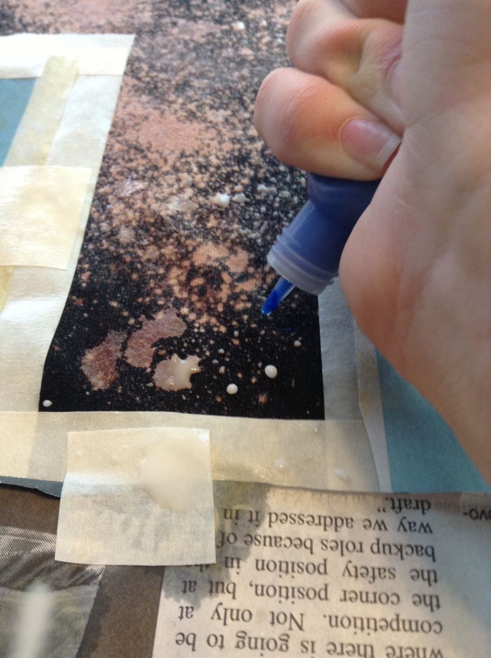 or just directly squeeze paint onto shape