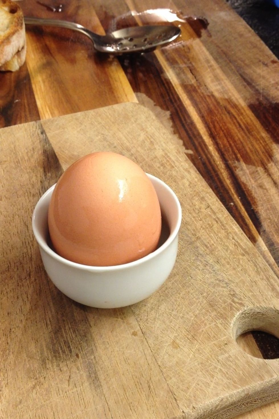 Or put it in a small ramekin and smash it a little bit.