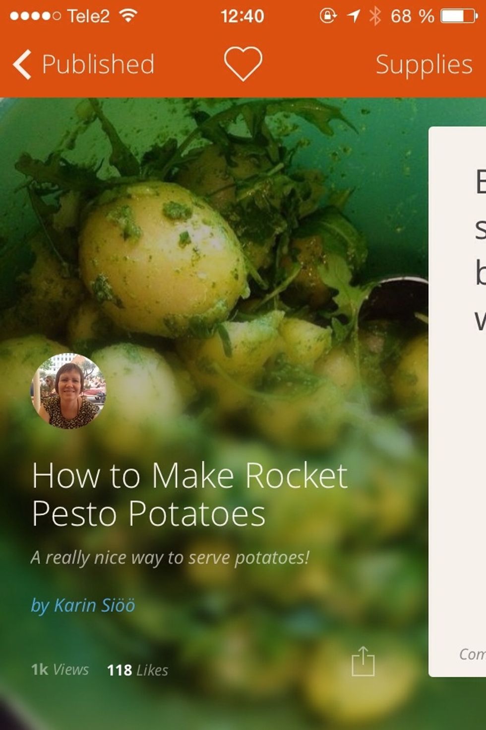 ..or to this wonderful rocket pesto potato salad.