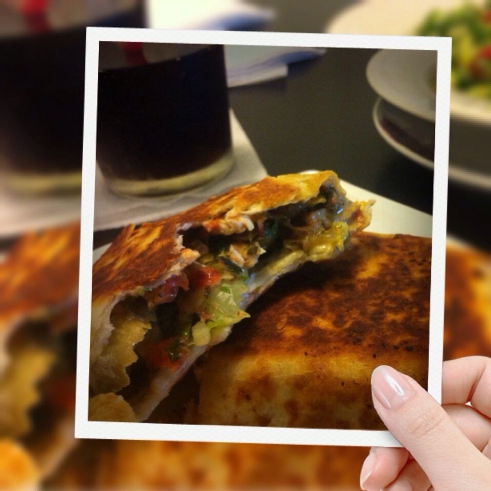 Or we can make chicken shawrma ..   Enjoy ... (: