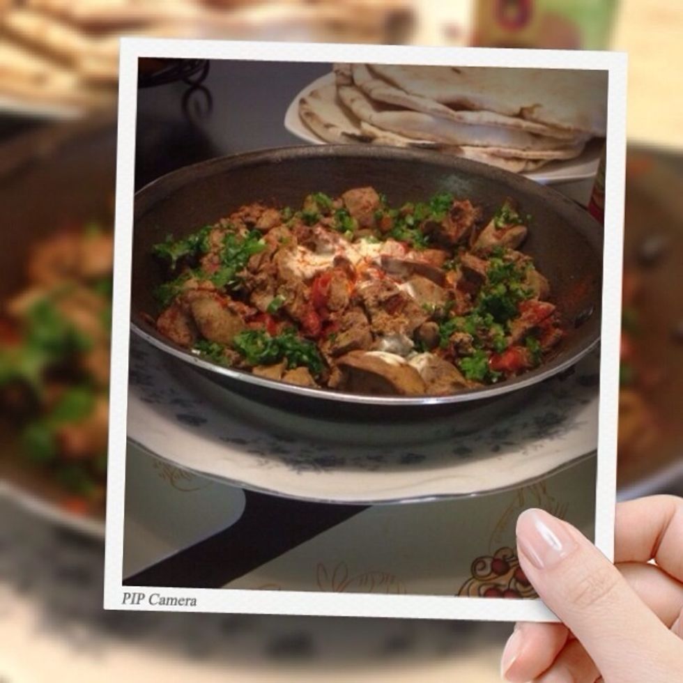 Or with chicken liver ..