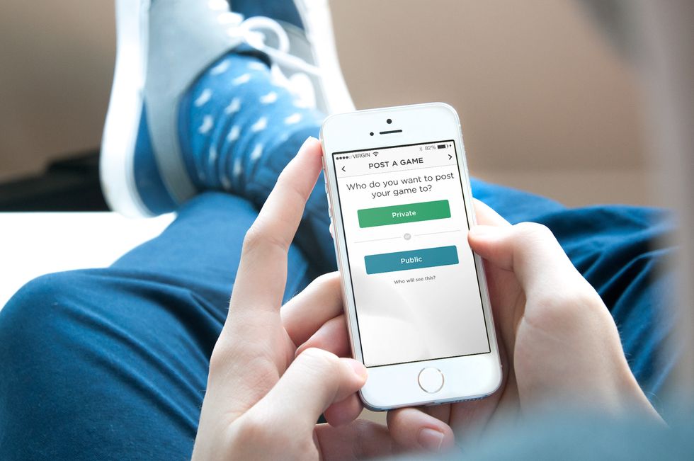 Or you can post your match to individuals or publicly to players at your club or in your city.