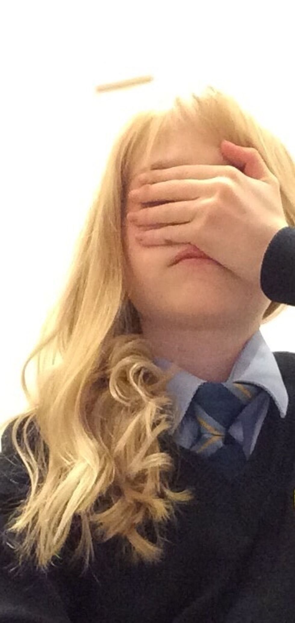 Or you could curl it and have it on the side! I used Bobbie pins to keep it in place.