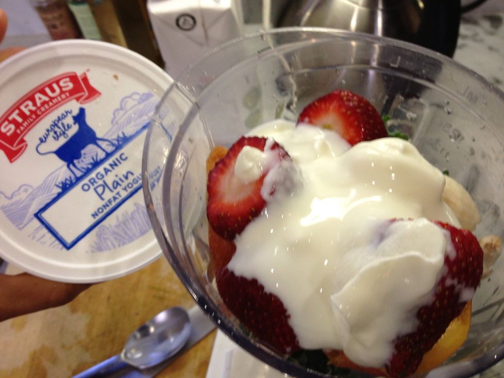 Organic plain non-fat yogurt