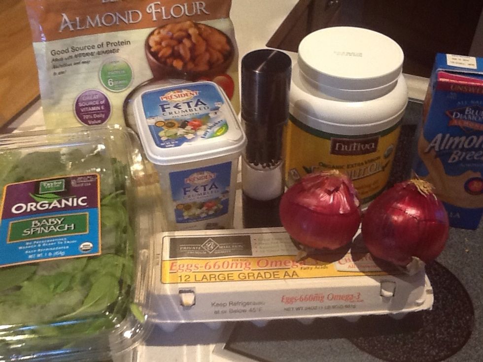 Organize supplies. I used bell pepper and cayenne pepper.