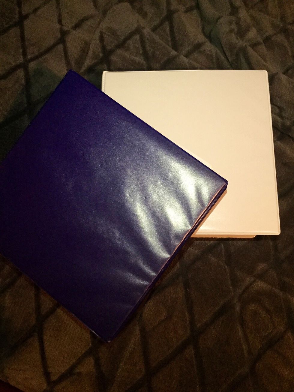 Organize your class work into subjects using binders.