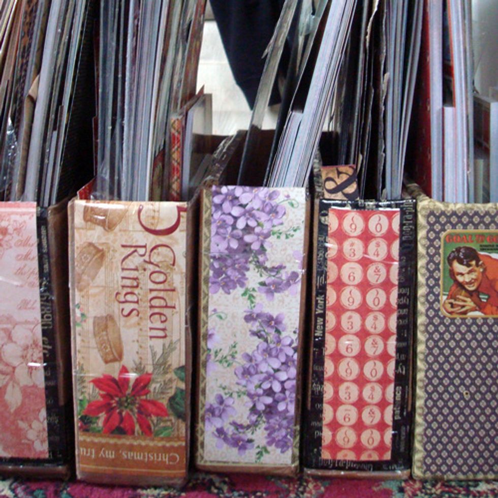 Organize your papers by colour, theme or, like I have, by collection,