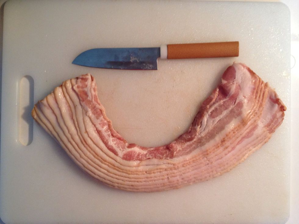 Originally you d need bacon cubes however I had some of these still left in my frig so you can use them as well, I ll show you how in just a second.