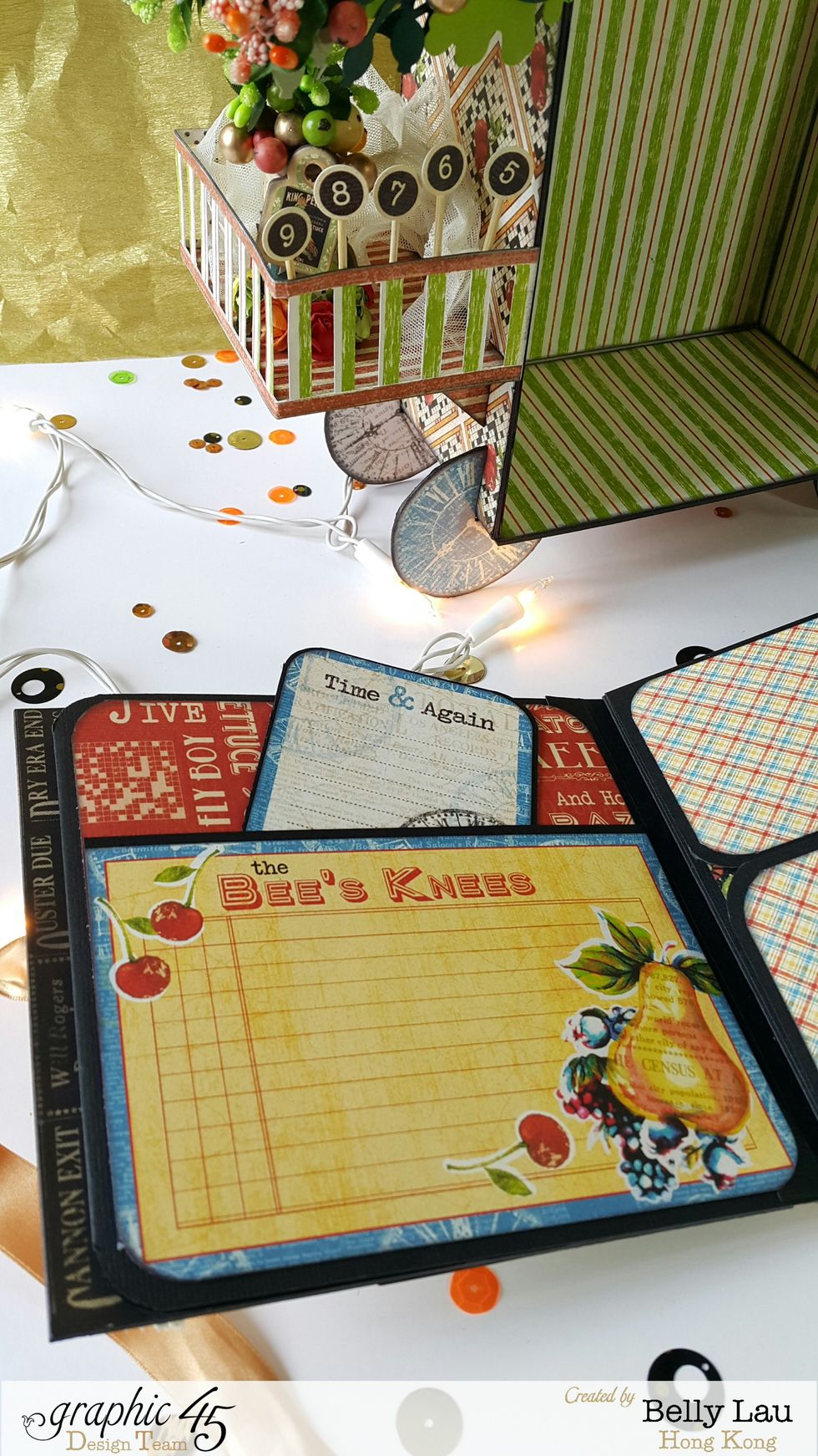 Other than folds, I have a few of the pages made with pockets.