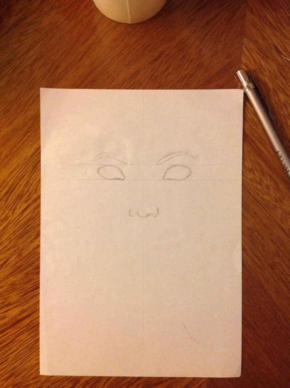 Our basic structure of a face. A smiling face has some little difference in our structure. But don't worry, they are really simples.