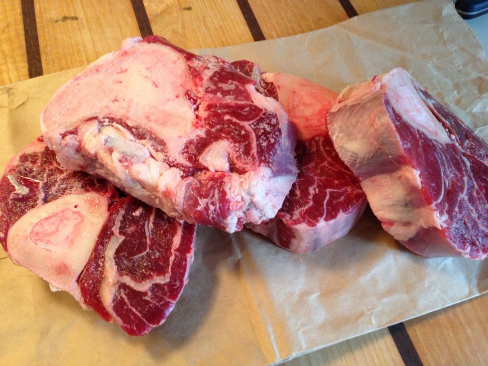 Our beef shanks from the butcher