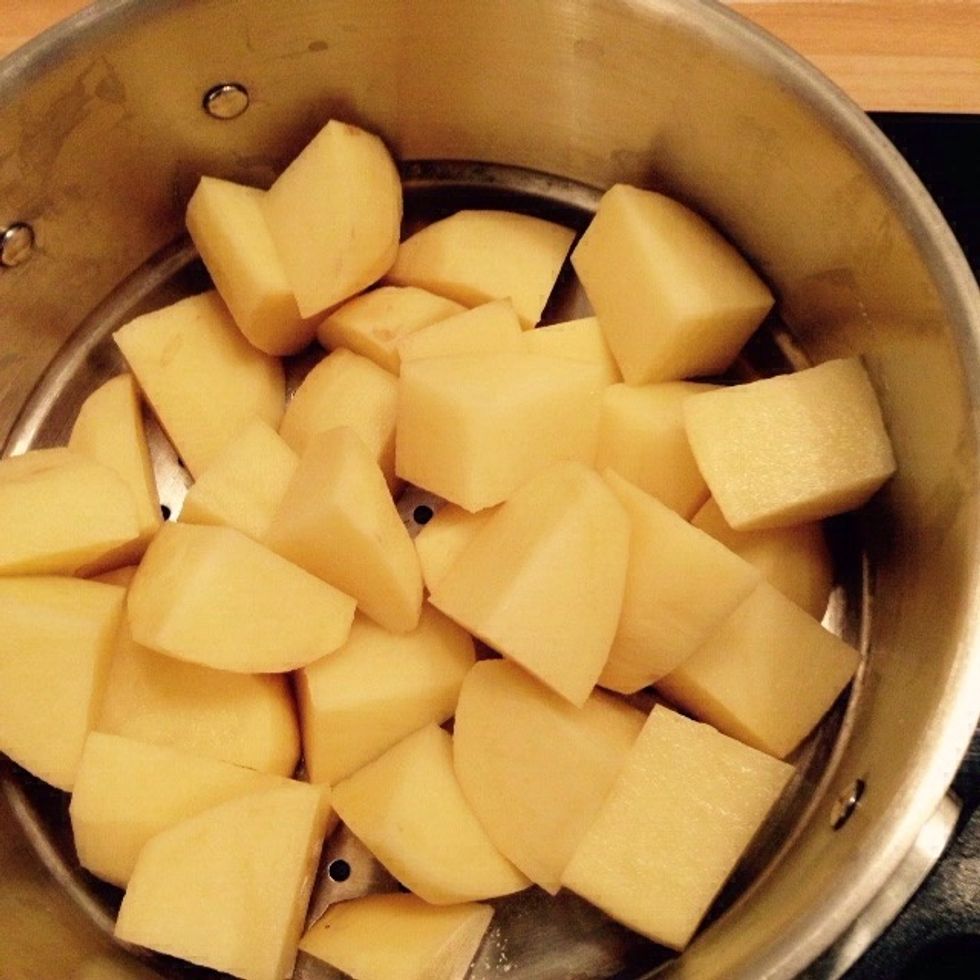 Out them in a tier steamer and cook until soft