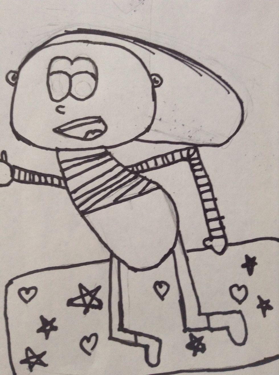 Outline everything in sharpie