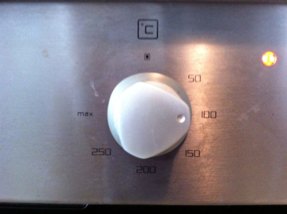 Oven is on 100 Celsius degree and they should bake for 3 hours