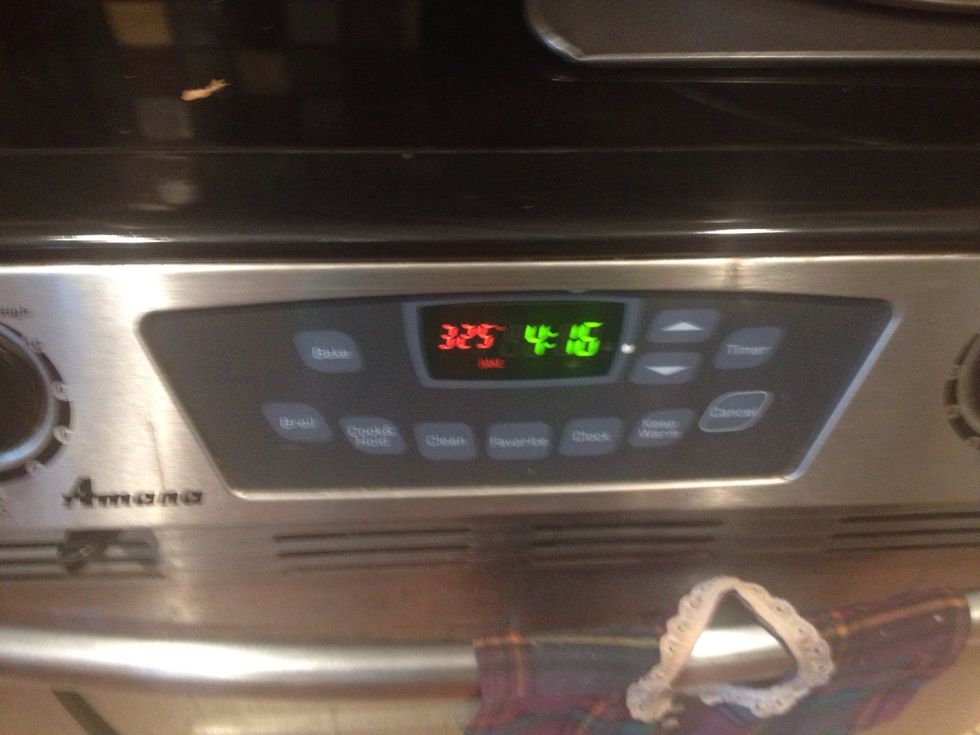 Oven is still preheating...
