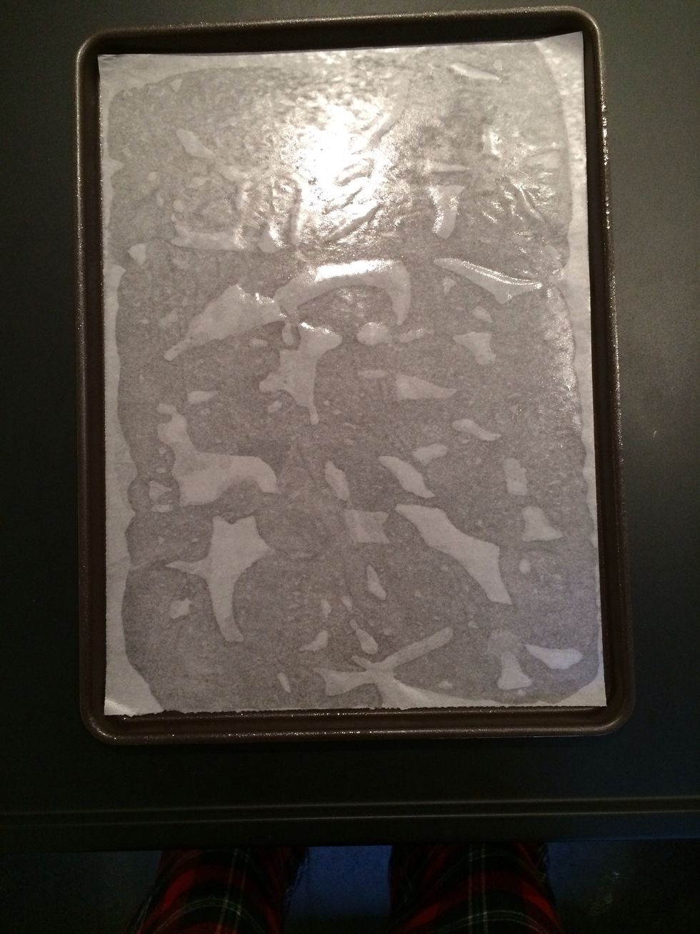 Oven tray 28x38 cm. oven 180C/12-15 mins. Depends on the thickness of the cake