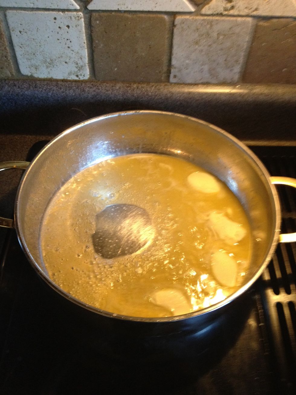 Over a low heat melt your butter