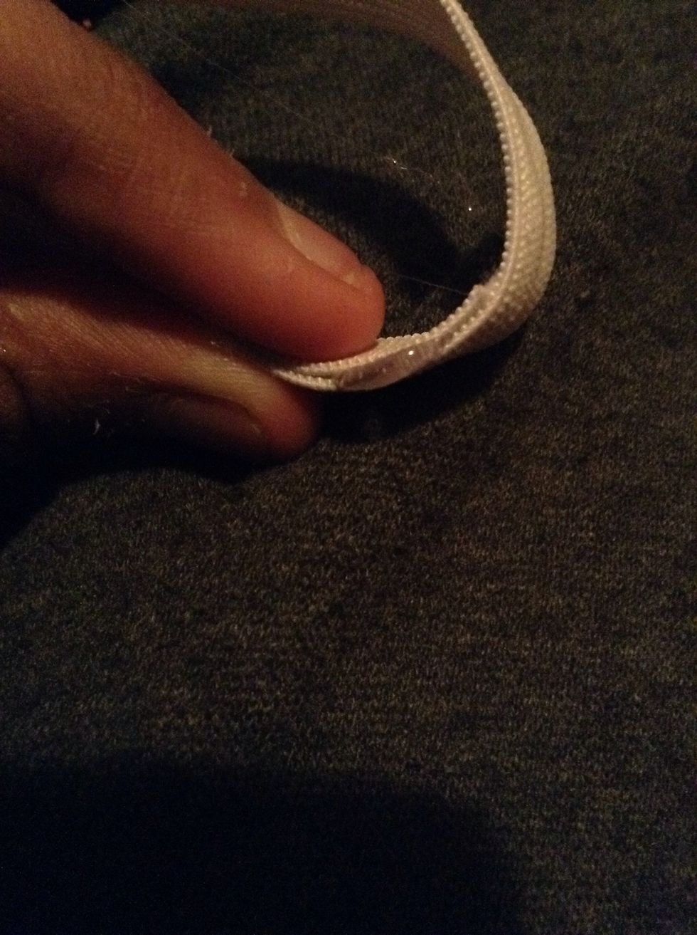 Overlap the pieces a bit and then hot glue it down together like so.