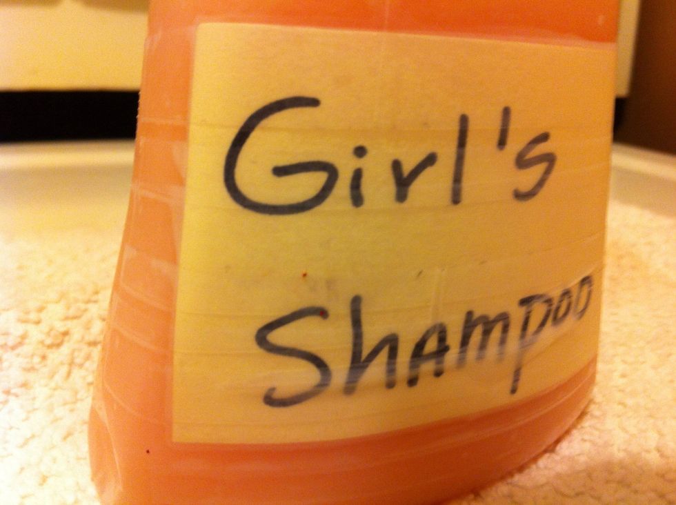 Overlap with tape since going in the shower.\ud83d\udebf Check out my guide for Homemade Conditioner and Homemade Body Soap.