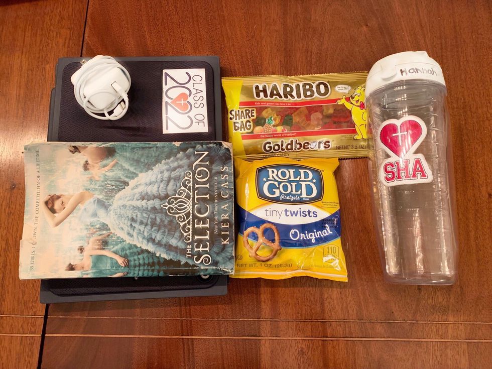 Pack in-flight/road-trip activities and snacks.