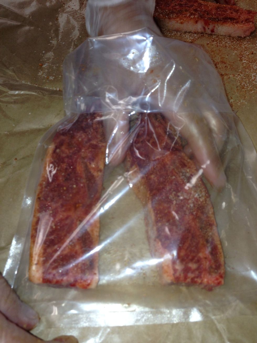 Pack them into your sous vide bags.