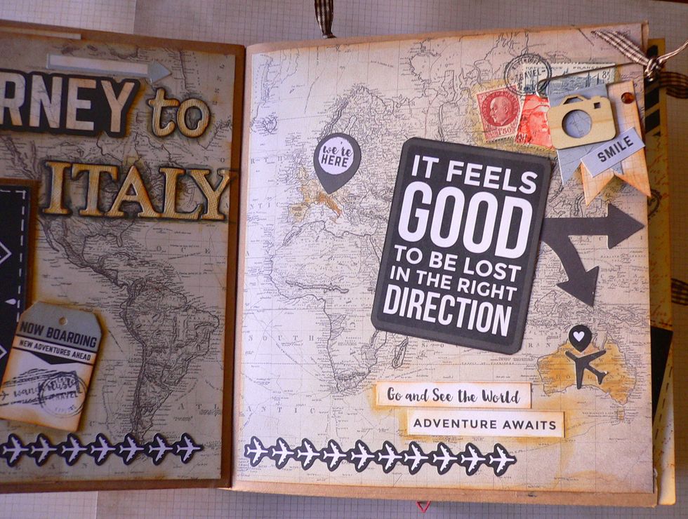 Page 2 - Papers - Just Landed - P2093 World Map, P2105 Passport, CT857 collectables, wooden flourishes Travel FL576, sticker sheet SS314