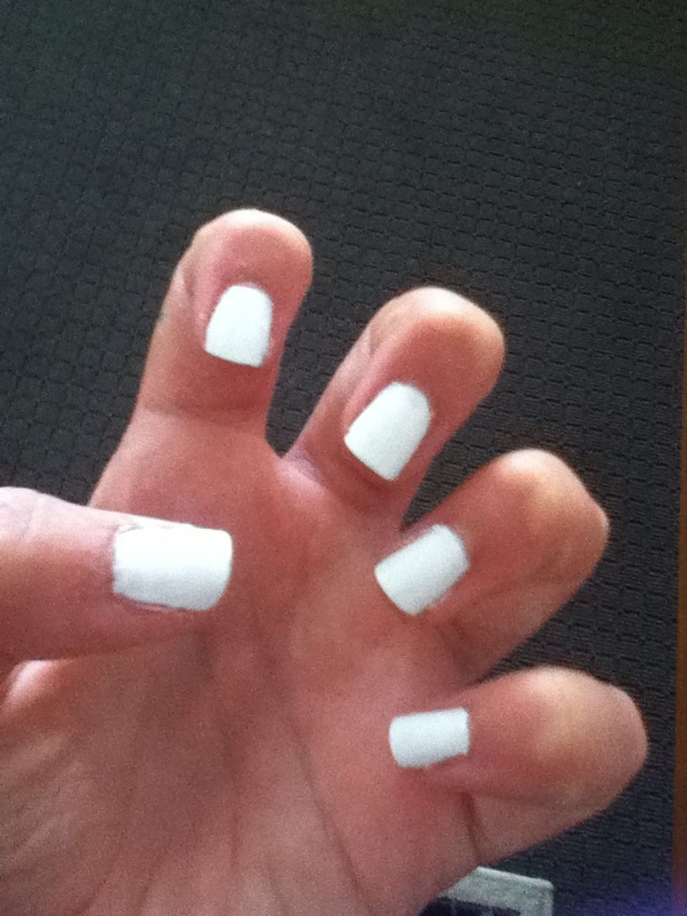 Paint 2 layers of white ontop