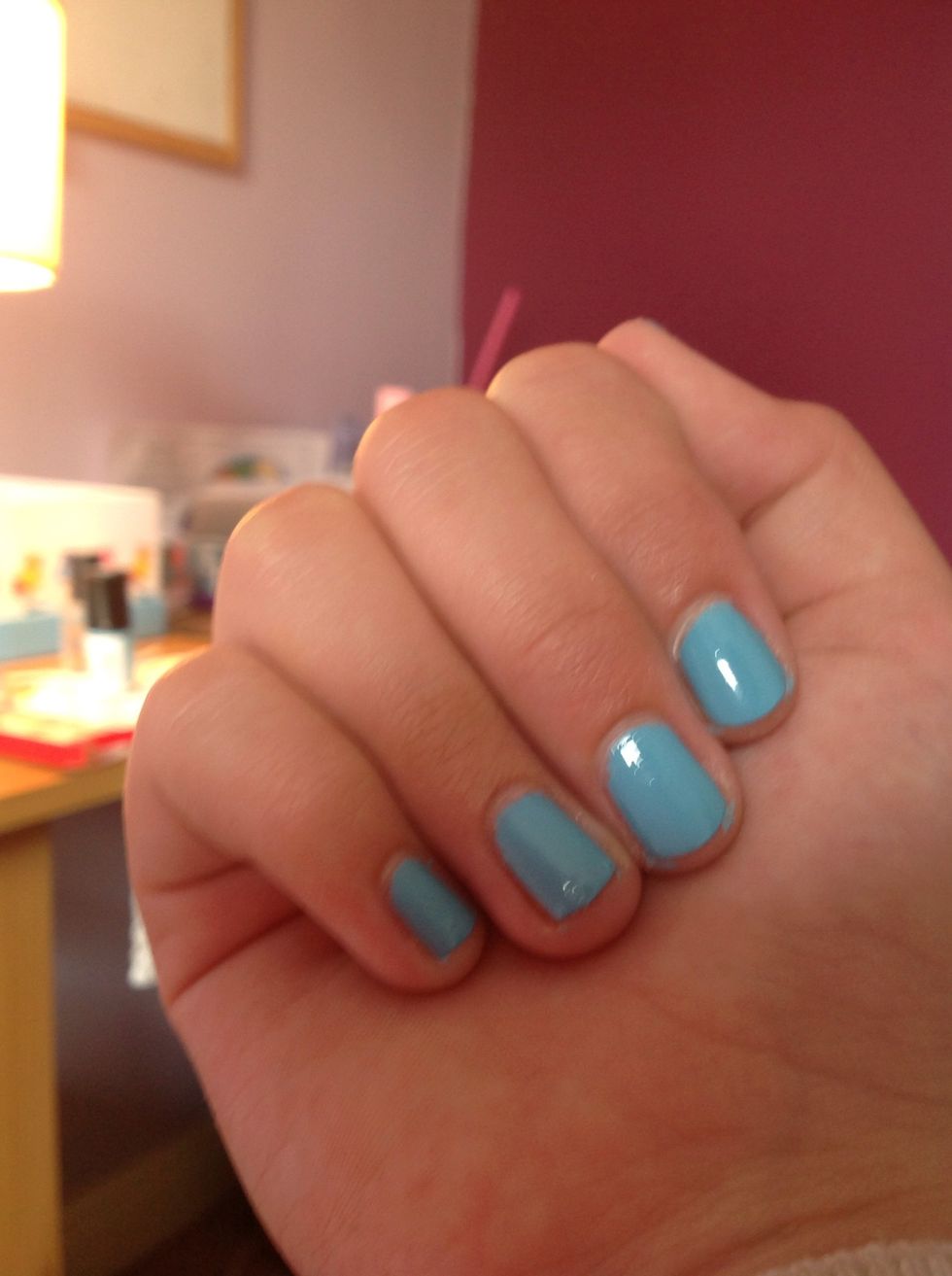 Paint a base coat and your first colour