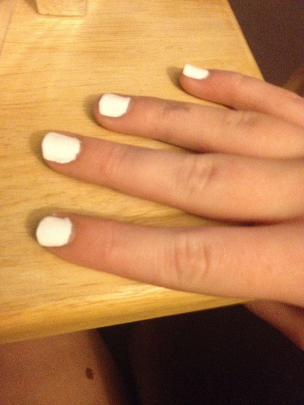 Paint a base coat. ((I did white))
