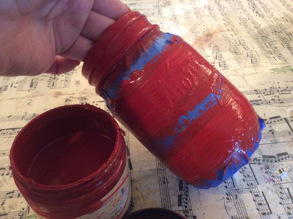 Paint all the white areas. Set aside to dry.