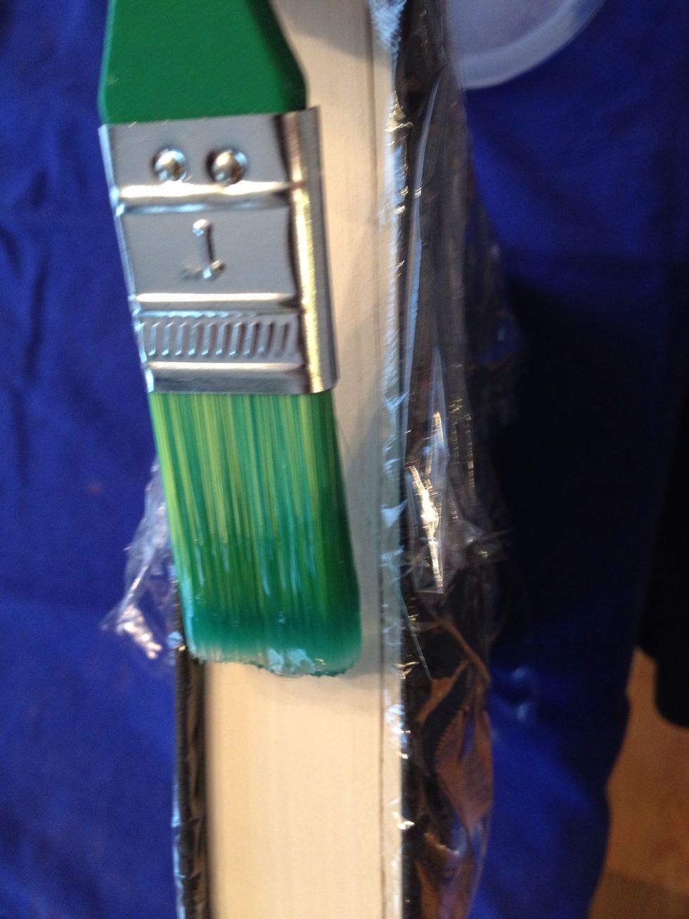 Paint all three sides of the book with the solution.